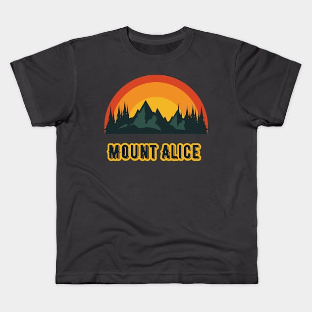 Mount Alice Kids T-Shirt by Canada Cities